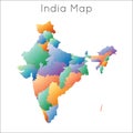 Low Poly map of India.