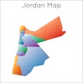 Low Poly map of Jordan.