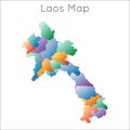 Low Poly map of Laos.