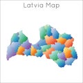 Low Poly map of Latvia.