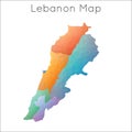 Low Poly map of Lebanon.