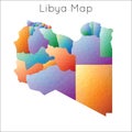 Low Poly map of Libya.