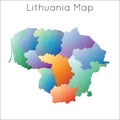 Low Poly map of Lithuania.