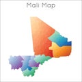 Low Poly map of Mali.