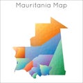 Low Poly map of Mauritania.