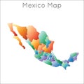 Low Poly map of Mexico.