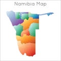 Low Poly map of Namibia.