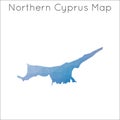 Low Poly map of Northern Cyprus.