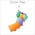 Low Poly map of Oman.