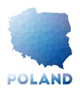 Low poly map of Poland.