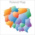 Low Poly map of Poland.