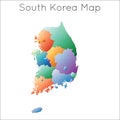 Low Poly map of South Korea.