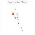 Low Poly map of Vanuatu.