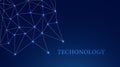 Low Poly Network Design. Stylized 3D Connection Nodes and Web Structures for Tech, UI, Apps, and Digital Visuals Royalty Free Stock Photo