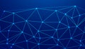 Low Poly Network Design: Stylized 3D Connection Nodes and Web Structures for Tech, UI, Apps, and Digital Visuals Royalty Free Stock Photo