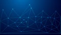 Low Poly Network Design: Stylized 3D Connection Nodes and Web Structures for Tech, UI, Apps, and Digital Visuals Royalty Free Stock Photo