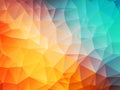 Low poly orange blue background Royalty Free Stock Photo