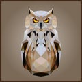 Low poly Owl Royalty Free Stock Photo