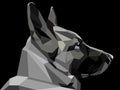 Low poly shepherd snout