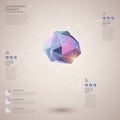 Low poly style abstract infographics