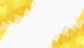 low poly style yellow triangle shape pattern banner with text space Royalty Free Stock Photo