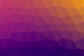 Low poly triangles background purple pink yellow blue color vector