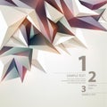 Low poly triangular background. Infographics Royalty Free Stock Photo