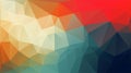 Low poly triangular horizontal for web promotion design.