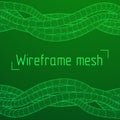 Low poly vein or wire wireframe mesh background.