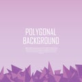 Low polygonal background with sharp purple elements. Infographics or presentation template.