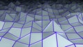 Low polygonal surface, computer generated modern abstract background, 3d render