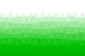 Low polygonal triangles green white background