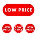 Low price button Royalty Free Stock Photo
