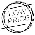 LOW PRICE stamp on white Royalty Free Stock Photo