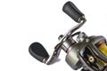 Low Profile Baitcasting Reel. Goods for fishing. Royalty Free Stock Photo