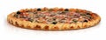 Low Profile Side View Pizza Take Away Fast Food Royalty Free Stock Photo