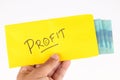 Low Profit envelope. Royalty Free Stock Photo