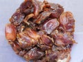 Low Quality dates ,closeu up view Royalty Free Stock Photo