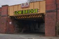 Low railway bridge in Manchester