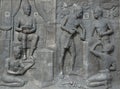 Low relief of Thai ancient people, Sukhothai, Thailand