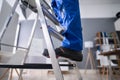 Handyman Climbing Ladder