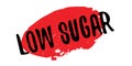 Low Sugar rubber stamp