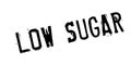 Low Sugar rubber stamp