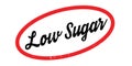 Low Sugar rubber stamp