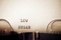Low sugar text