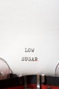 Low sugar text