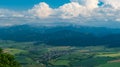 Low Tatras from Predny Choc hill in Chocske vrchy mountains in Slovakia Royalty Free Stock Photo