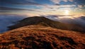 Low Tatras in Slovakia over clouds Royalty Free Stock Photo