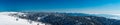 Low Tatras, Velka Fatra and Kremnicke vrchy mountains from Veterne hill in winter Mala Fatra mountains in Slovakia Royalty Free Stock Photo