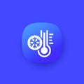 low temperature icon, vector design Royalty Free Stock Photo